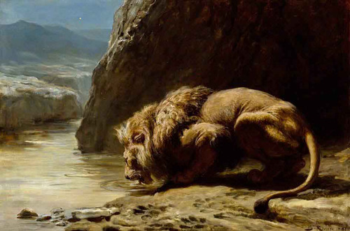 The King Drinks 0 By Briton Riviere