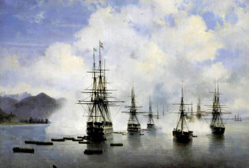 The Landing Of Raevsky N N Near Subashi By Ivan Constantinovich Aivazovsky By Ivan Constantinovich Aivazovsky