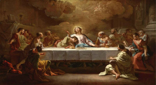 The Last Supper1 By Corrado Giaquinto By Corrado Giaquinto