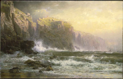 The League Long Breakers Thundering On The Reef By William Trost Richards By William Trost Richards