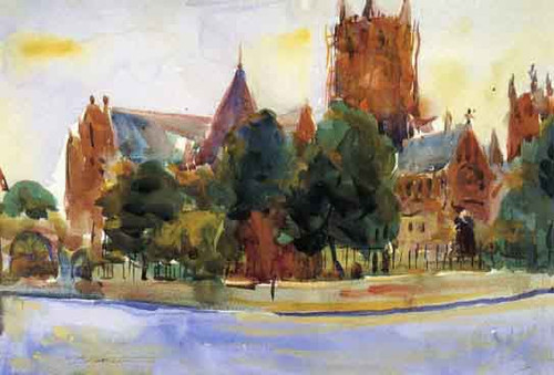The Lincoln Cliffs By Charles W. Hawthorne