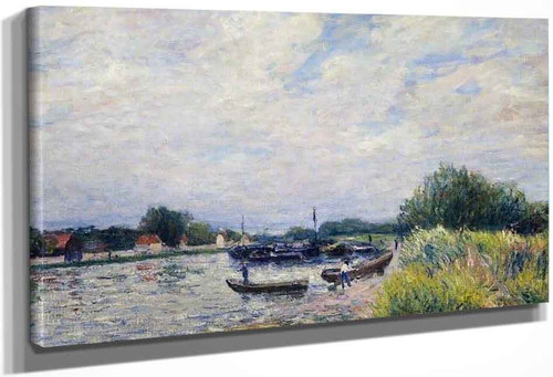 The Loing At Saint Mammes 21 By Alfred Sisley