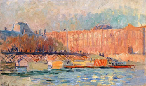 The Louver And The Pont Des Arts By Albert Lebourg By Albert Lebourg