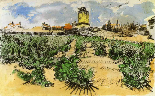 The Mill Of Alphonse Daudet At Fontevieille By Jose Maria Velasco