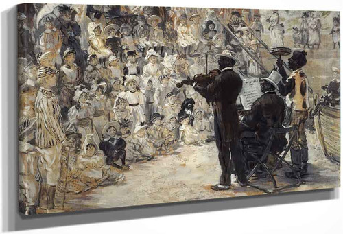 The Minstrels By Jean Francois Raffaelli By Jean Francois Raffaelli