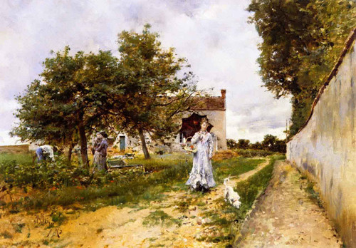 The Morning Stroll By Giovanni Boldini By Giovanni Boldini
