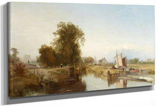 The Old Lock, Windsor By James Baker Pyne