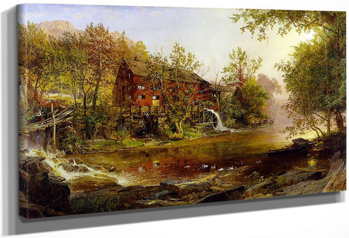 The Old Mill By Jasper Francis Cropsey By Jasper Francis Cropsey