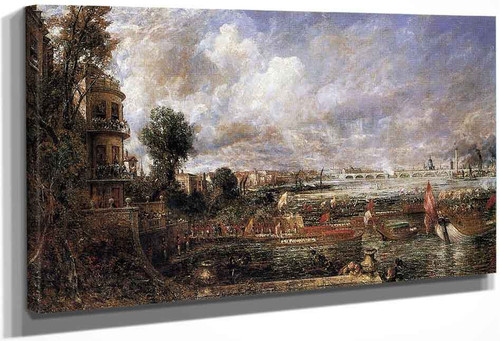 The Opening Of Waterloo Bridge Seen From Whitehall Stairs, June 18Th 1817 By John Constable By John Constable