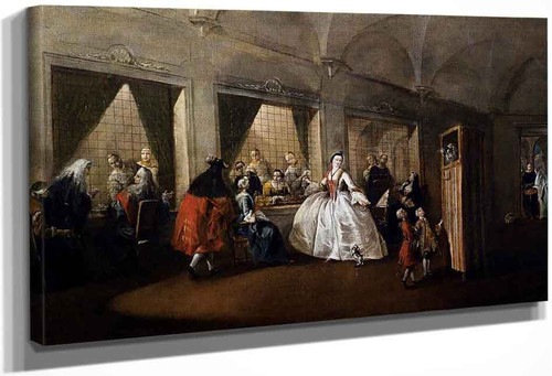 The Parlour Of The Nuns At San Zaccaria By Francesco Guardi