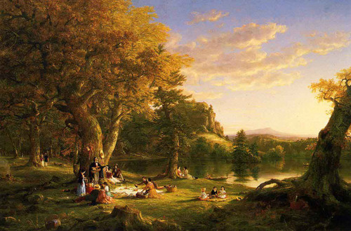 The Picnic By Thomas Cole By Thomas Cole