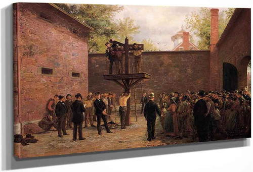 The Pillory And Whipping Post, New Castle, Delaware By Edward Lamson Henry By Edward Lamson Henry