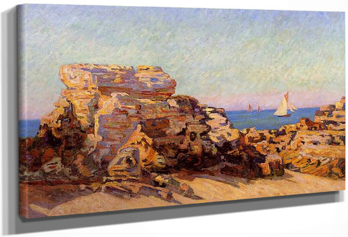 The Platin Rock At Saint Palais By Armand Guillaumin