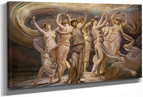 THE PLEIADES 水彩画 1860年代 The Pleiades By Elihu Vedder Print or Oil Painting Reproduction