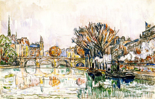 The Pont Neuf, Paris1 By Paul Signac