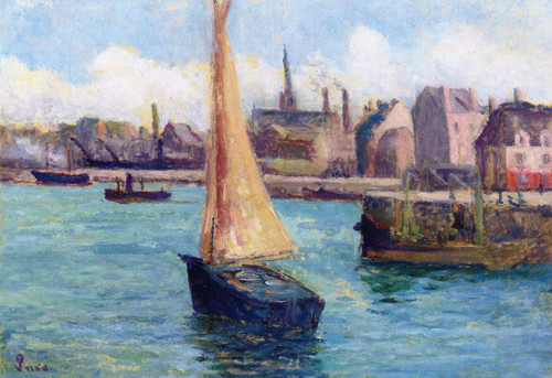 The Port Of Dieppe By Maximilien Luce By Maximilien Luce