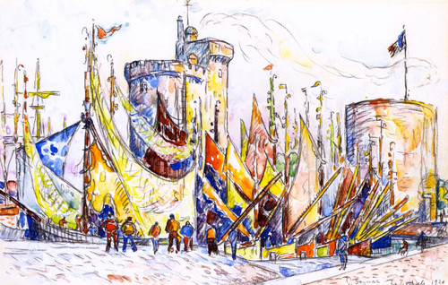 The Port Of La Rochelle1 By Paul Signac