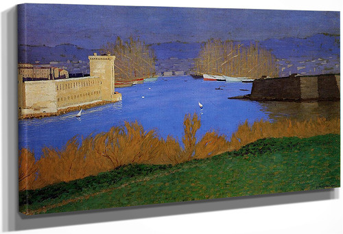 The Port Of Marseille By Felix Vallotton