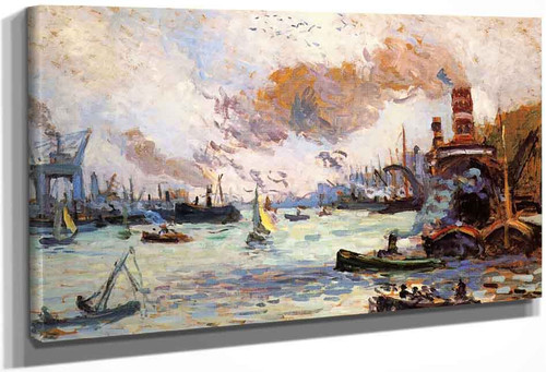 The Port Of Rotterdam6 By Maximilien Luce By Maximilien Luce