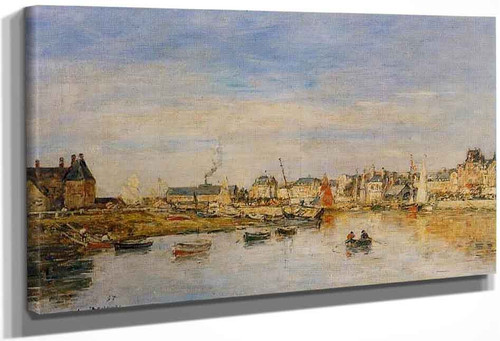 The Port Of Trouville 1 By Eugene Louis Boudin