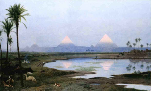 The Pyramids, Sunrise By Jean Leon Gerome