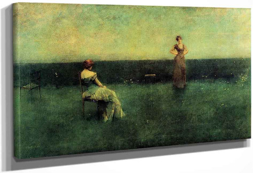 The Recitation By Thomas Wilmer Dewing By Thomas Wilmer Dewing