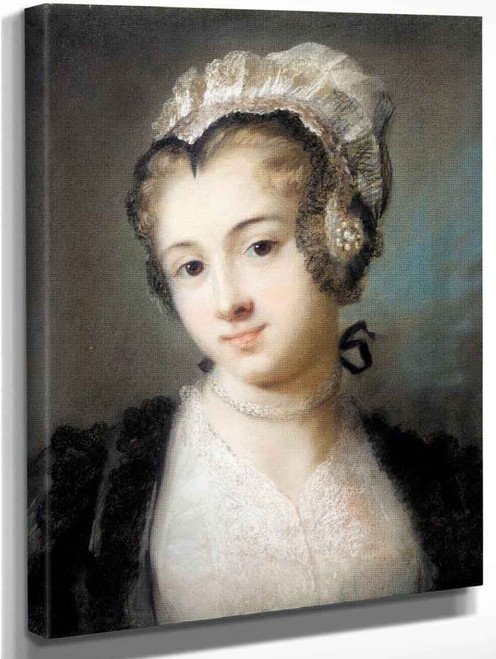 A Young Woman In Tyrolean Costume By Rosalba Carriera By Rosalba Carriera