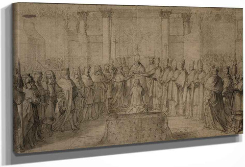 The Sacre Of Louis Xiv In Rheims In 1654 By Charles Le Brun