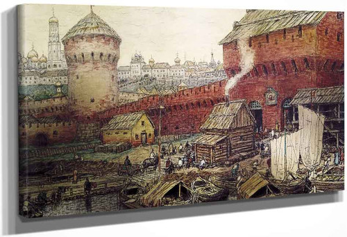 The Savior's Gate In Moscow, Xvii Century By Apollinari Vasnetsov