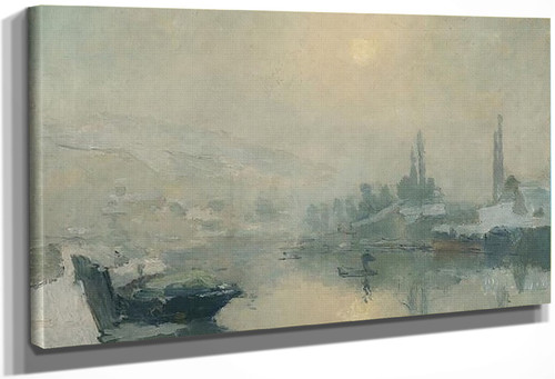 The Seine And The Isle Of Lacroix In Winter By Albert Lebourg By Albert Lebourg