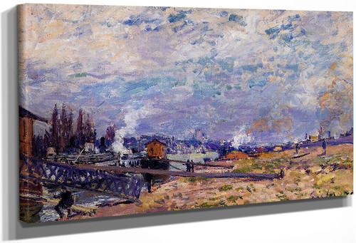 The Seine At Grenelle By Alfred Sisley