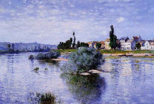 The Seine At Lavacourt1 By Claude Oscar Monet