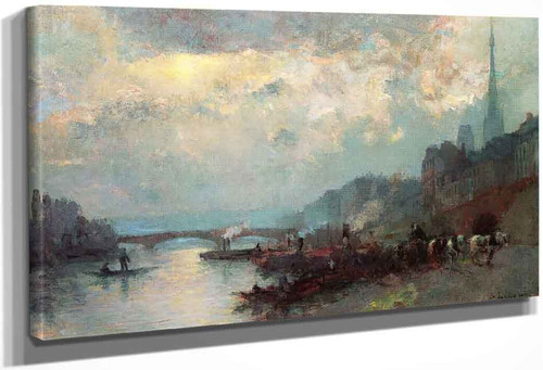 The Seine At Rouen1 By Albert Lebourg By Albert Lebourg