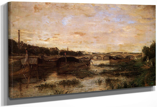 The Seine Below The Pont D'lena By Berthe Morisot