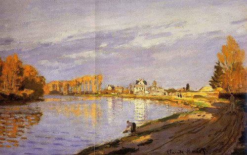 The Seine Near Bougival By Claude Oscar Monet
