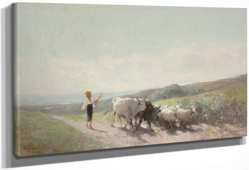 The Shepherd By Nicolae Grigorescu