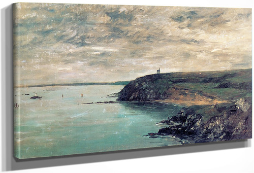 The Shore And The Sea At Portrieux By Eugene Louis Boudin