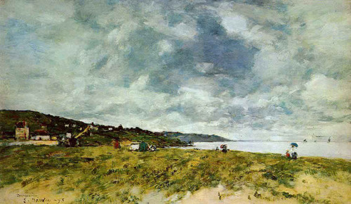The Shore At Tourgeville By Eugene Louis Boudin