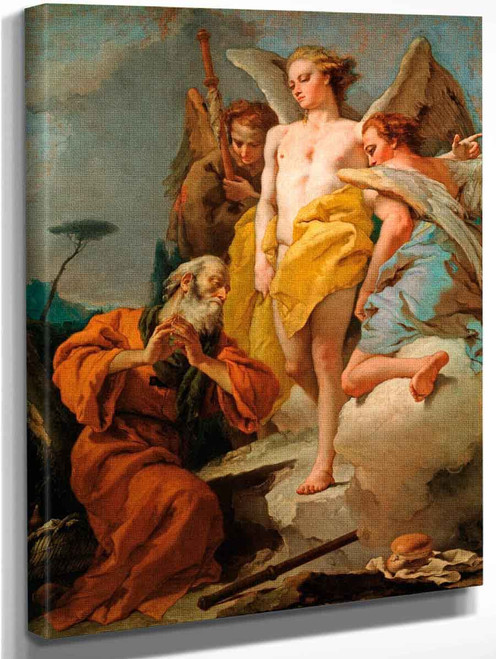 Abraham And The Three Angels By Giovanni Battista Tiepolo