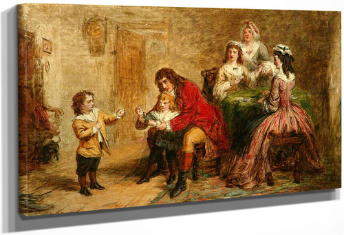 The Squire's Boxing Lesson By William Powell Frith