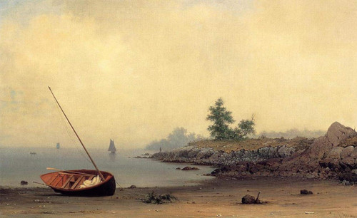 The Stranded Boat By Martin Johnson Heade