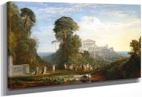 The Temple Of Jupiter Panellenius Restored By Joseph Mallord William Turner