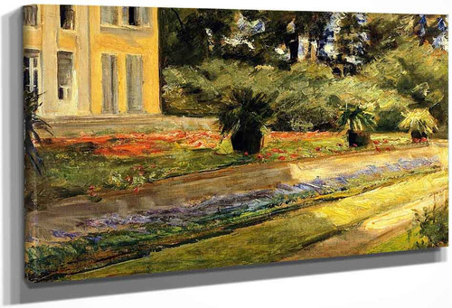 The Terrace In The Garden On Wannsee Toward The Northwest, With The Villa On The Left By Max Liebermann By Max Liebermann