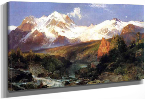 The Teton Range By Thomas Moran