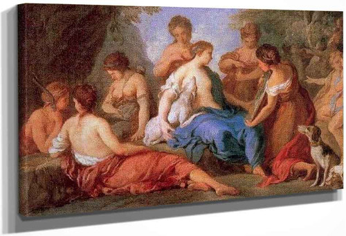 The Toilet Of Diana By Charles Joseph Natoire By Charles Joseph Natoire