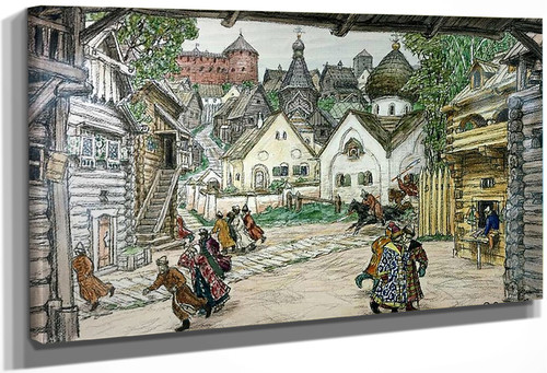 The Town Square By Apollinari Vasnetsov