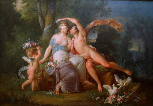 The Triumph Of Zephyr And Flora By Jean Frederic Schall