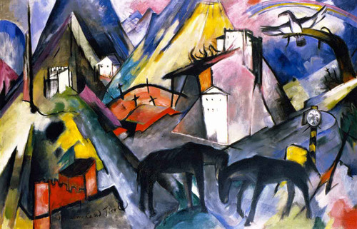 The Unfortunte Land Of Tyrol By Franz Marc By Franz Marc