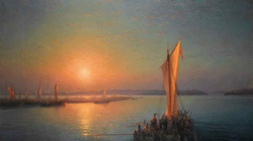 The Varangians On The Dnieper By Ivan Constantinovich Aivazovsky By Ivan Constantinovich Aivazovsky