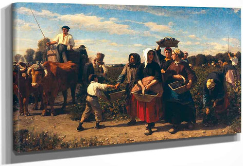 The Vintage At Chateau Lagrange By Jules Adolphe Breton
